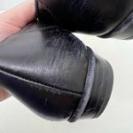 Paul Green Leather Ballet Flat Ruffle Zip Trim Black Slip On Round Toe US size 9 Photo 6