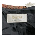 Dana Buchman Womens  Brown burgundy Green Floral Brocade Print Blazer Jacket 16 Photo 10