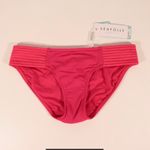 Seafolly NWT  X Revolve Quilted Hipster Bikini Bottoms In Persian Pink Photo 2