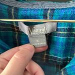 Natural Reflections  Blue Plaid Flannel Button-Up Shirt Photo 1