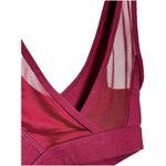 Old Navy  burgundy Go-Dry Sports Bra Size M Mesh Back Photo 3