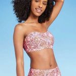 Kona Sol NWT Women's Lightly Lined Bandeau Bikini Top ONLY Photo 2