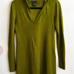 New York & Company Sweater Dress Vintage Y2K 2000s Glam Indie Sleaze Green Small Photo 0