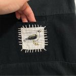 Vintage Country Wear Casuals‎ Coastal Grandma Button Front Midi Dress Size LARGE Black Photo 5