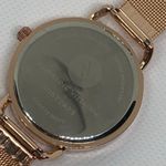 Adrienne Vittadini watch women rose gold tone crystals 37mm mesh band running Photo 5