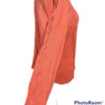 Peruvian Connection  pointele Women’s orange cardigan size XL Pima Cotton - Photo 5