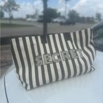 NWT Victoria’s Secret Black and White Striped Tote Bag and Makeup Bag! Photo 5