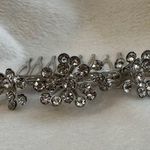 Rhinestone Hair Comb Event Accessory Silver Photo 0