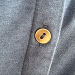 J.Jill Cotton Dark Blue Modal Sleeveless Midi Button Down Shirt Dress L TALL Photo 3