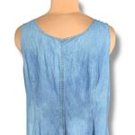 Vintage 90s Casual Corner Chambray Denim Maxi Overall Dress Button Front 16 Blue Photo 8