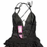 Edikted NEW  Lanney Ruffle Sheer Lace Halter Romper Size Small Photo 7