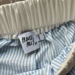 Princess Polly  Light Blue and White Striped Shorts Photo 2