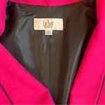 Le Suit  2 Piece Suit Set Pink Blazer and Black Skirt W/scarf - Women 18W Formal Photo 5