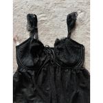 Victoria's Secret  BLACK‎ LACE SCOOP BABY DOLL TEDDY LINGERIE Size M DD Photo 1