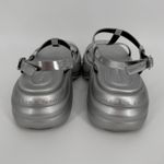 Charles and Keith  Platform Sandals Size 7 Silver Chunky Strappy Y2K Retro Trendy Photo 5