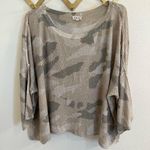 POL Camouflage Dolman Loose Knit Sweater Large Photo 2
