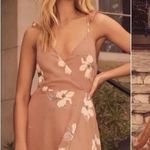 Lulus All Mine Rusty Rose Floral Print High Low Wrap Dress | XS Photo 13