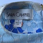 Sara Campbell Cream Sheath Midi Dress Halter Neckline Sz 0 Blue Photo 3