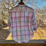 Diane Von Furstenberg  Women's Colorful Striped Button Down Shirt Size S Photo 1