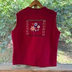Coldwater Creek  Women's Vintage Embroidered Sweater Vest Size 1X Photo 1