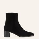 Margaux The Downtown Boot, Black Suede Ankle Booties, Size 8 Photo 2