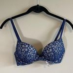 Victoria's Secret ✨ Victoria’s Secret Dream Angel Push Up Bra Blue Lace 32B Photo 0