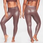 Athleta Elation Shimmer Leggings Brown Compression XSP Travel Athletic 353814 Photo 1