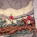 British Khaki  size 12 shirt equestrian print longsleeve Photo 8