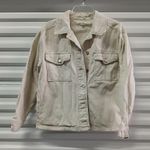 PacSun Y2K Denim Jeans Jacket Women's XS Beige Button Front Outdoors Gorpcore Photo 3