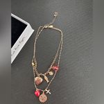 Free People  Gold Layered Charm Necklace Photo 3