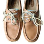 Sperry Blue Plaid Boat Shoes - Size 6.5 Photo 4