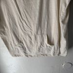 Ruff Hewn ‎ Shirt Womens Large White Short Sleeve Button V Neck Pocket Casual Top Photo 2