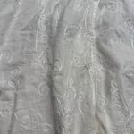 La Femme  White Embroidered Button Up Tunic Top Hooded Boho Festival Size L Photo 1