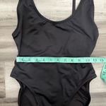 SKIMS NWT  Scoop Neck One Piece Swimsuit Onyx Black Size S SOLD OUT Photo 7