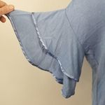 Workshop Republic Clothing Workshop / M / Dusty Blue Ruffle Sleeve Slouchy Bl Photo 7