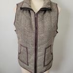 Staccato Stitch Fix  gray herringbone vest size medium Photo 4