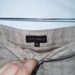 Adolfo Dominguez Tan Quilted Textured Ankle Pants Size 2 / 36 EU Photo 3