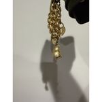 Vintage Dame Belt and Bag Green Suede Leather Belt Size L Womens Genuine 36.5" Blue Photo 4