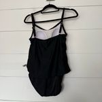Maxine of Hollywood  Women’s 12 Black White One Piece Swim Photo 2
