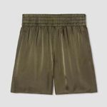 Everlane The Satin Pull-On 5" Short with Pockets Size XS. Olive Green T1022 Photo 0