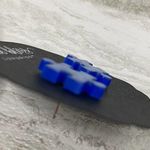 Dixie Bliss Autism Awareness Puzzle Piece Glitter Earrings Blue Hypoallergenic Photo 2