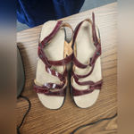 Reverse Red Strappy Sandals♥️GREAT SHAPE Size 10 Photo 6