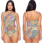 Bleu Rod Beattie NWT  Paisley Print Halterneck One-Piece Swimsuit Size 10 NEW Photo 13