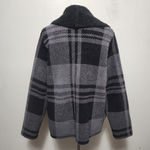 Barefoot Dreams Cozy Chic Black & Gray Plaid Cardigan Size XL Photo 4