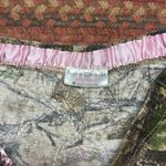 BOBBIE BROOKS PINK DETAIL TREE CAMO SLEEP LOUNGE SHORTS Green Size M Photo 3