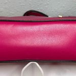 Michael Kors Ginny Hot Pink Leather "Love" Studded Medium Crossbody Camera Bag Photo 7