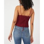 Free People NWT ‘Get To Know You’ back tie cropped knit cami, size medium Photo 1