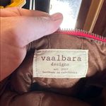 NWOT Vaalbara Colorful Hand Woven Crossbody Clutch with Black Leather Strap 9X9 Photo 3