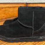 BEARPAW | Alyssa Black Suede Sherpa Lined Cozy Winter Boots Size 8 Photo 2
