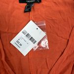 Forever 21 NWT  Deep V Neck Smocked Rust Orange Sundress Dress Small Photo 6